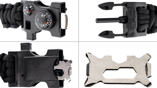 1 TAC Paracord Survival Bracelet